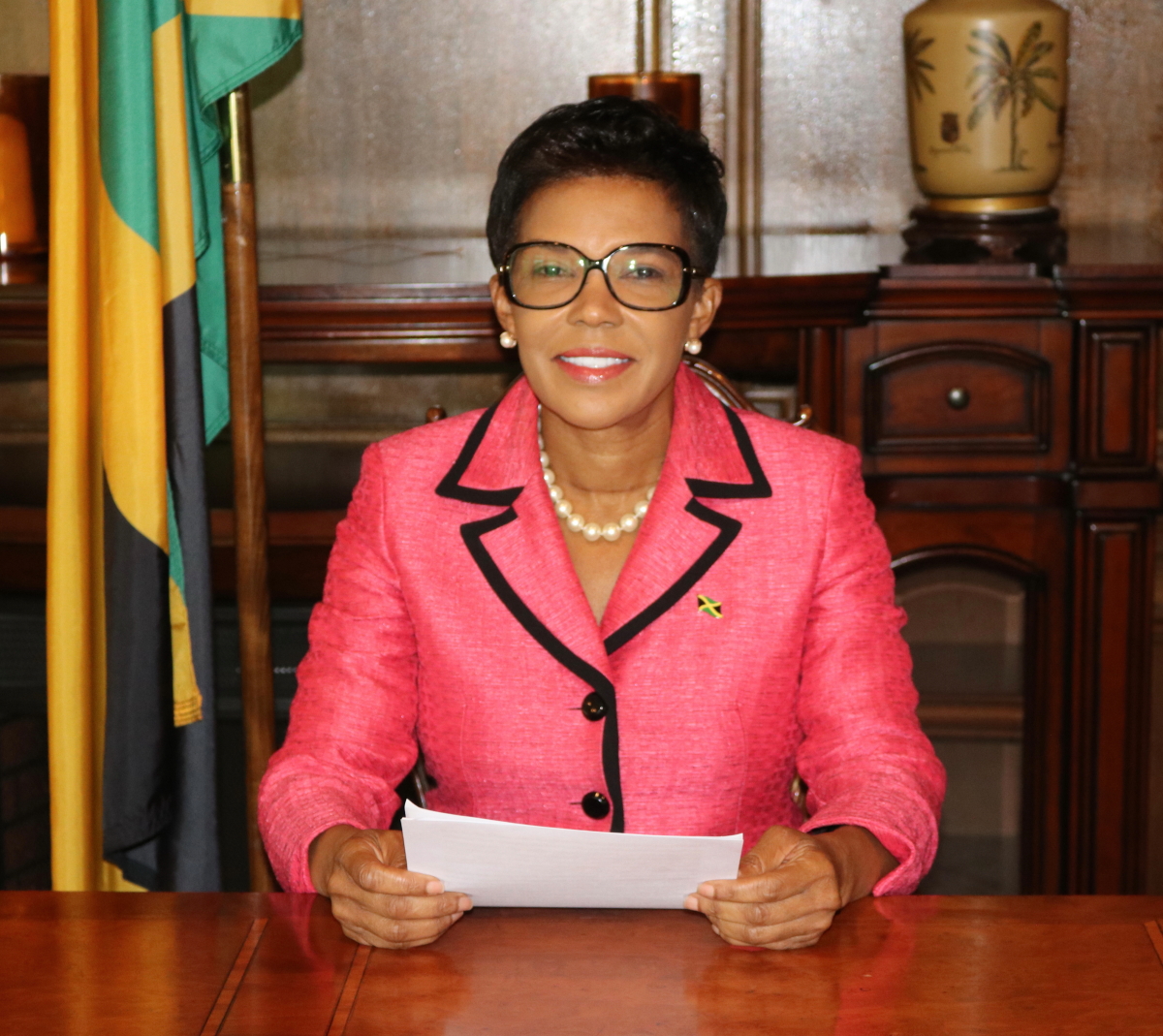 Jamaica’s Permanent Representative to the Organization of American States (OAS), Ambassador Audrey Marks, addresses the closing session of the 21st Inter-American Conference of Ministers of Labor (LACML) at the OAS headquarters in Washington DC, recently.