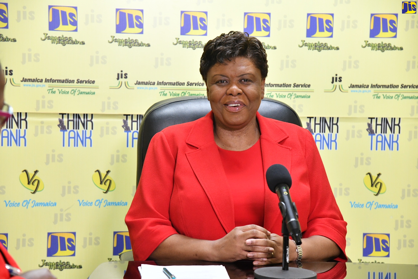 Chief Executive Officer, Consumer Affairs Commission (CAC), Dolsie Allen, addresses a recent JIS ‘Think Tank’ on the number of complaints handled by the agency as well as the sum secured on behalf of aggrieved consumers between April and November 2022. 