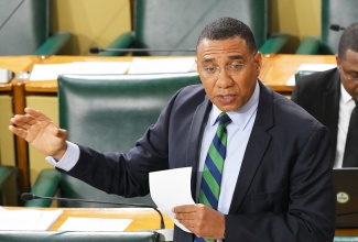 Prime Minister, Dr. the Most Hon. Andrew Holness, makes a statement to the House of Representatives on Tuesday (January 28).

