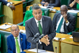 Prime Minister, Dr. the Most Hon. Andrew Holness, delivers his 2025/26 Budget Debate presentation in the House of Representatives on Thursday (March 20).

