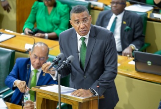 Prime Minister, Dr. the Most Hon. Andrew Holness, makes his contribution to the 2025/26 Budget Debate in the House of Representatives on Thursday (March 20).

