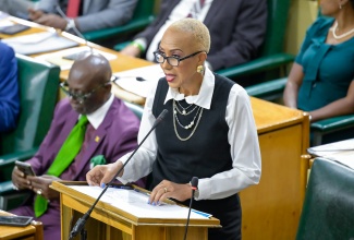 Minister of Finance and the Public Service, Hon. Fayval Williams, closes the 2025/26 Budget Debate in the House of Representatives on Tuesday (March 25).


