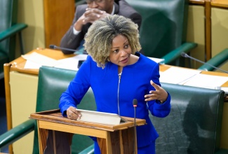 Minister of Education, Skills, Youth and Information, Senator Dr. Hon. Dana Morris Dixon.