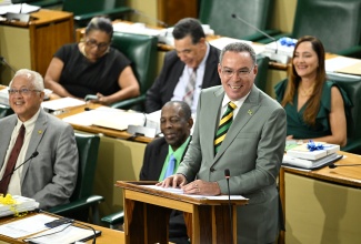 Minister of Science, Energy, Telecommunications and Transport, Hon. Daryl Vaz, makes his contribution to the 2025/26 Sectoral Debate in the House of Representatives on Tuesday (May 20).

