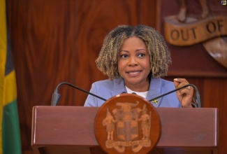 Minister of Education, Skills, Youth and Information, Senator Dr. the Hon. Dana Morris Dixon.

