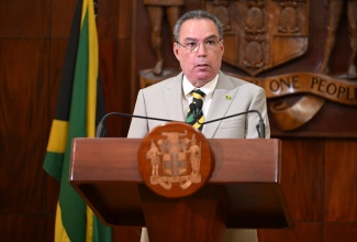 Science, Energy, Telecommunications and Transport Minister, Hon. Daryl Vaz, speaking at a special press conference on Tuesday (July 1) at Jamaica House.

