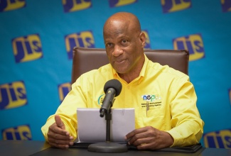 Director for Environmental Management and Conservation at the National Environment and Planning Agency (NEPA), Anthony McKenzie, addresses a recent JIS Think Tank.

