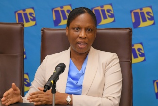 Director of Policy Research in the Social Policy Planning and Research Division at the Planning Institute of Jamaica (PIOJ), Suzette Johnson, speaks at a JIS Think Tank on July 31, 2025, about the upcoming Jamaica Survey of Living Conditions.