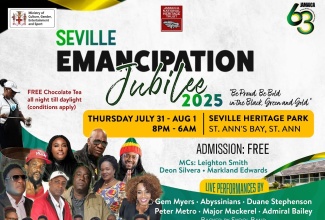 Flyer for the 2025 Seville Emancipation Jubilee.

