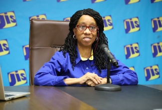 Chief Corporate Communications Officer, Tax Administration Jamaica (TAJ), Meris Haughton, speaks during a Jamaica Information Service (JIS) ‘Think Tank’ on July 18.

