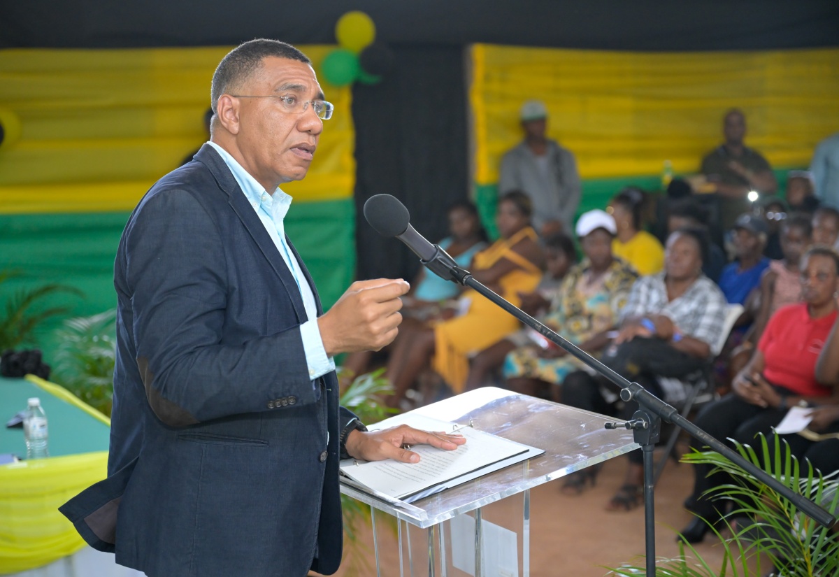Prime Minister, Dr. the Most Hon. Andrew Holness