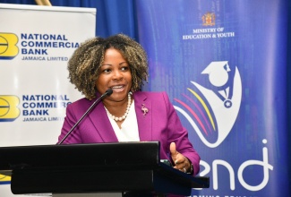 Minister of Education, Skills, Youth and Information, Senator Dr. the Hon. Dana Morris Dixon.