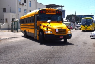 A school bus departs the Lyndhurst Road bus depot for Rock Hall, St. Andrew, as part of the Rural School Bus Route Tour on Monday (August 4). The route tour is aimed at ensuring that the 122 routes selected for the Rural School Bus Programme can safely accommodate the sizes of the school buses ahead of the new academic year. Buses were also deployed in Manchester, St. James, and Hanover on Monday, with plans to test out the school bus routes in Westmoreland, St. Mary and Clarendon on Tuesday (August 5). The Rural School Bus Route Tour will continue until the end of this week.