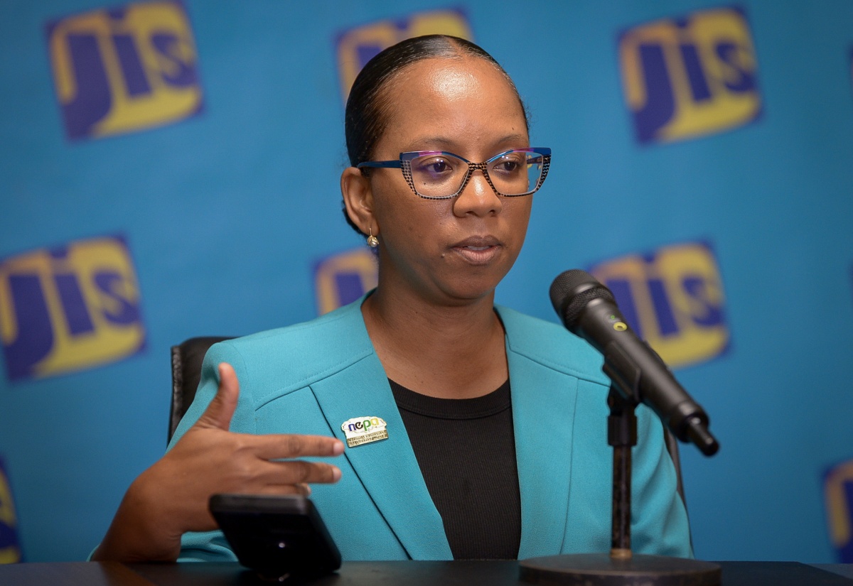 Manager for the Air Quality Management Branch at the National Environment and Planning Agency (NEPA), Jody-Ann Marston, addresses a Jamaica Information Service (JIS) ‘Think Tank’ session on August 13, where she outlined the 2024 amendments to Jamaica’s Ambient Air Quality Standards.


