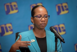 Manager for the Air Quality Management Branch at the National Environment and Planning Agency (NEPA), Jody-Ann Marston, addresses a Jamaica Information Service (JIS) ‘Think Tank’ session on August 13, where she outlined the 2024 amendments to Jamaica’s Ambient Air Quality Standards.

